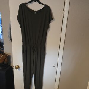 Chic Dark Green Jumpsuit